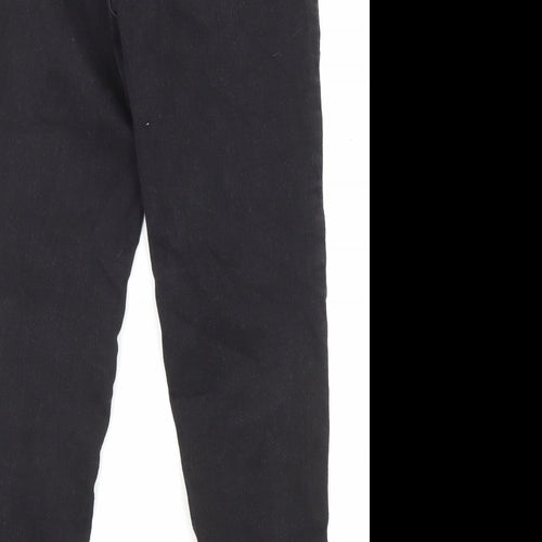 Don't Think Twice Womens Black Cotton Skinny Jeans Size 12 L26 in Regular Zip
