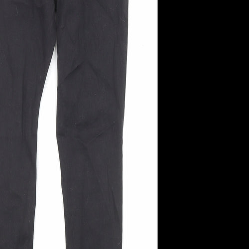 Denim & Co. Womens Black Cotton Skinny Jeans Size 10 L26 in Regular Zip - Pockets
