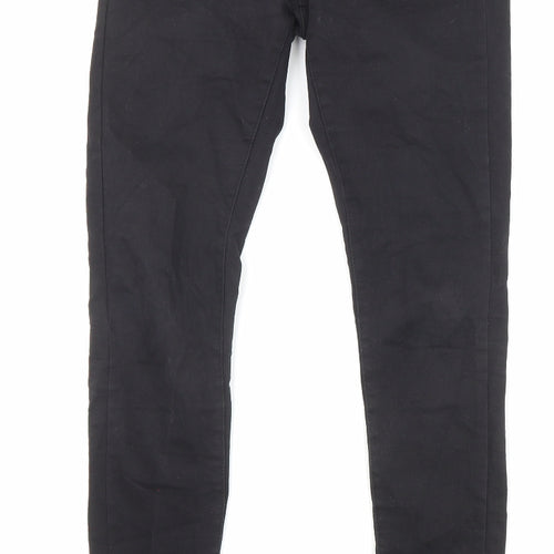 Denim & Co. Womens Black Cotton Skinny Jeans Size 8 L29 in Regular Zip - Waist 22 inches