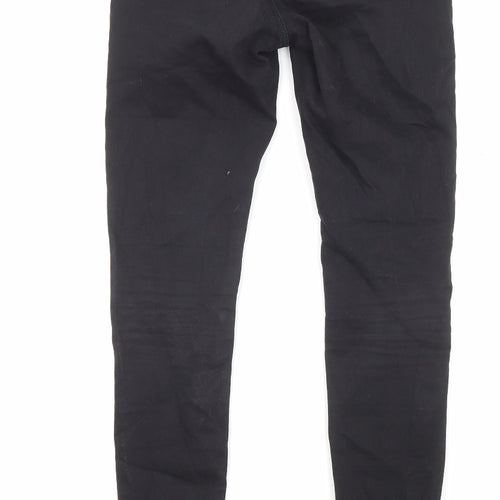 Denim & Co. Womens Black Cotton Skinny Jeans Size 8 L29 in Regular Zip - Waist 22 inches