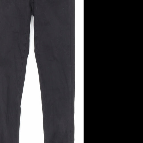 Denim & Co. Womens Black Cotton Skinny Jeans Size 8 L29 in Regular Zip - Waist 22 inches
