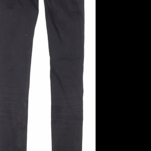 Denim & Co. Womens Black Cotton Skinny Jeans Size 8 L29 in Regular Zip - Waist 22 inches