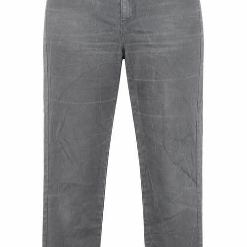 1.2.3 Paris Womens Grey Cotton Straight Jeans Size 8 L26 in Regular Zip - Pockets