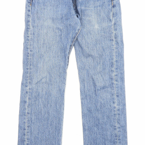 Levi's Mens Blue Cotton Straight Jeans Size 28 in L30 in Regular Zip - Pockets