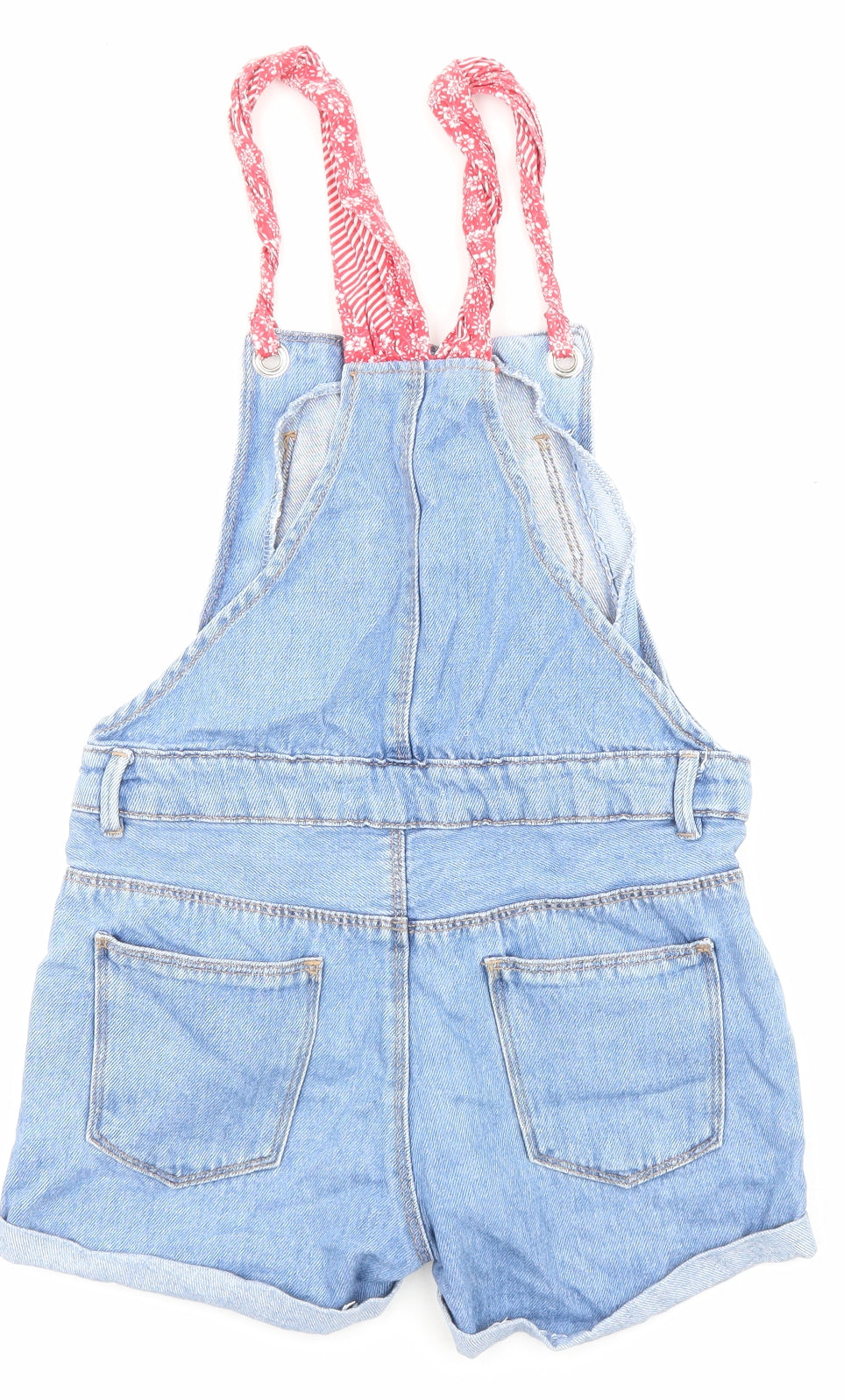 Zara Girls Blue Cotton Jumpsuit Outfit/Set Size 10 Years Button