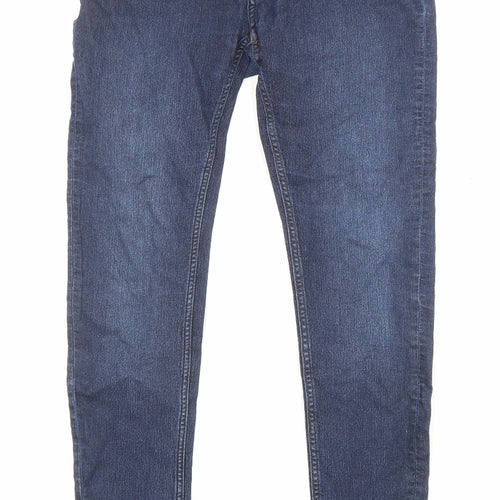 Cheap Monday Womens Blue Cotton Skinny Jeans Size 30 L31 in Regular Zip - Pockets