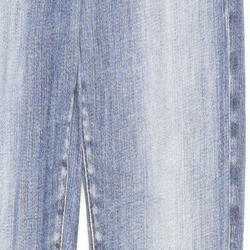 Ruehl Womens Blue Cotton Straight Jeans Size 28 in L35 in Regular Zip - Pockets
