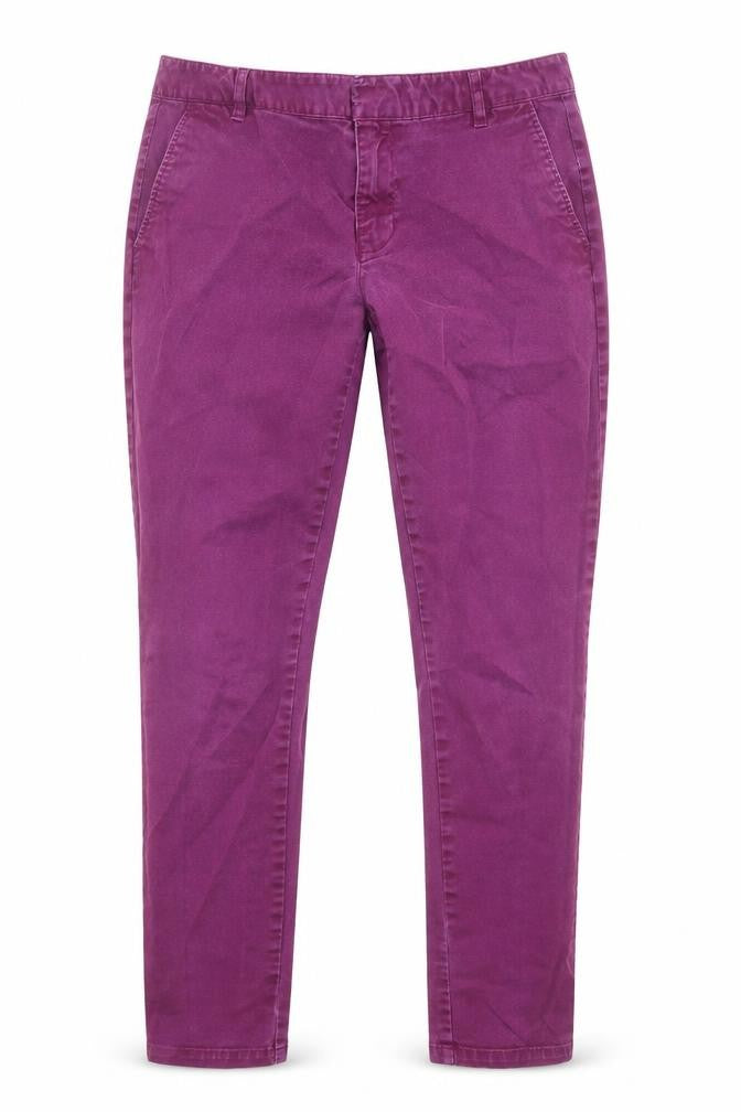 Gap Womens Purple Cotton Straight Jeans Size 6 L26 in Regular Zip - Pockets