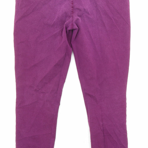 Gap Womens Purple Cotton Straight Jeans Size 6 L26 in Regular Zip - Pockets