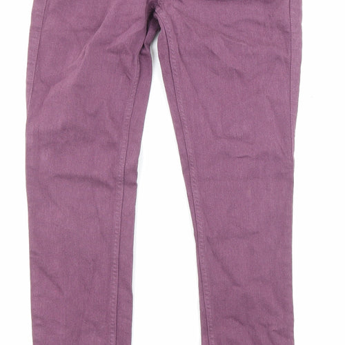 Mih Jeans Womens Purple Cotton Straight Jeans Size 28 in L29 in Regular Zip - Pockets