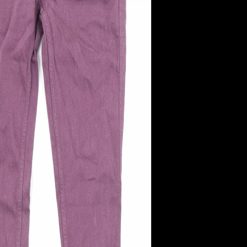 Mih Jeans Womens Purple Cotton Straight Jeans Size 28 in L29 in Regular Zip - Pockets