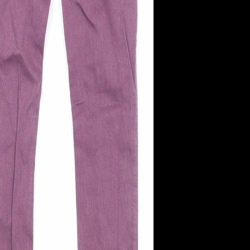 Mih Jeans Womens Purple Cotton Straight Jeans Size 28 in L29 in Regular Zip - Pockets