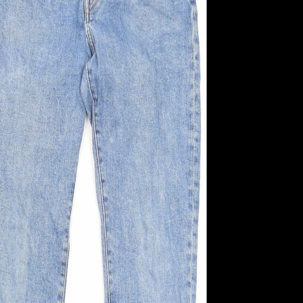 H&M Mens Blue Cotton Straight Jeans Size 31 in L32 in Regular Zip - Pockets