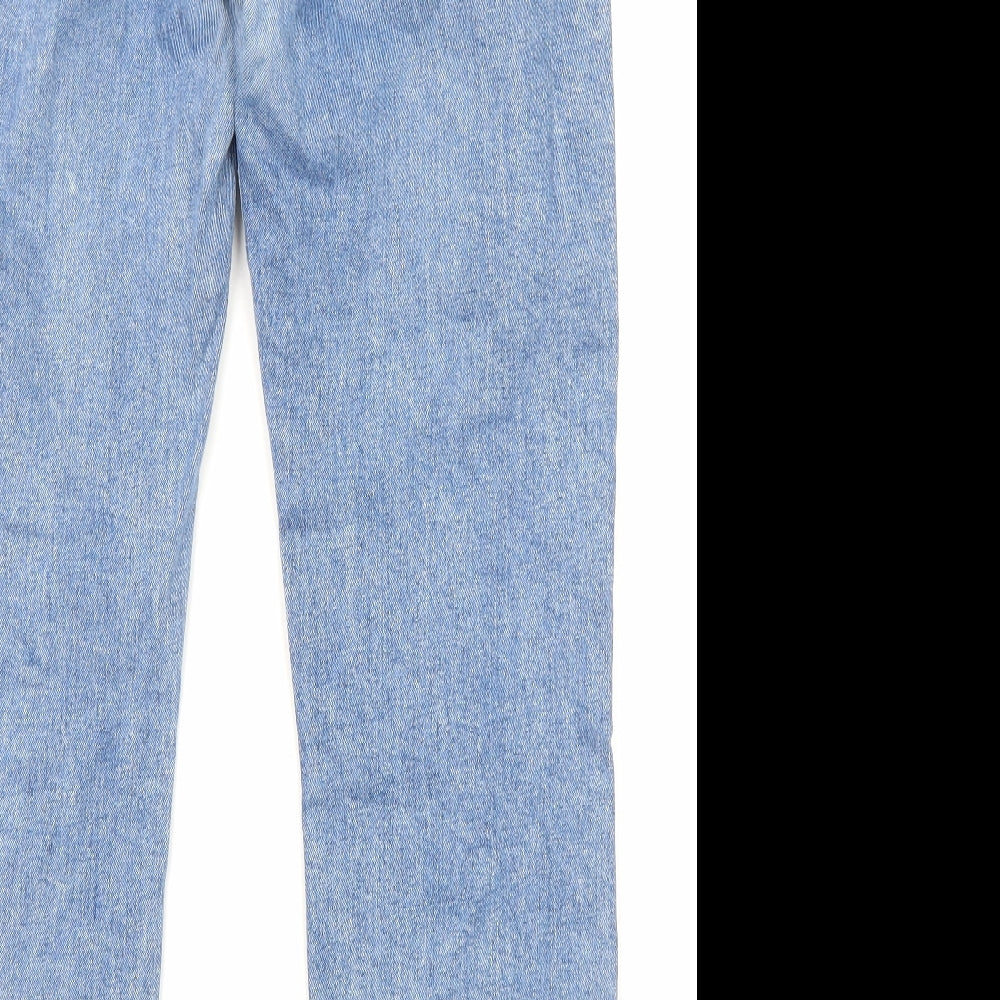 H&M Mens Blue Cotton Straight Jeans Size 31 in L32 in Regular Zip - Pockets