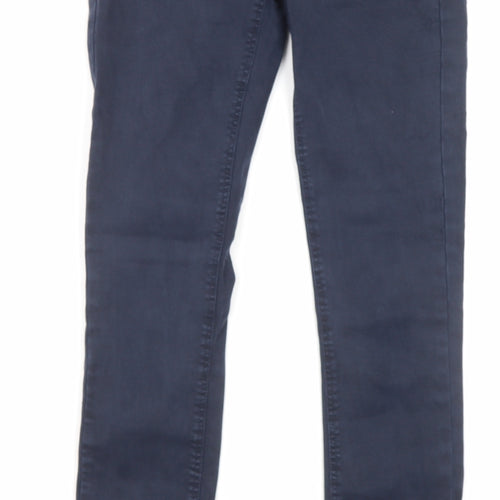 Zara Womens Blue Cotton Skinny Jeans Size 27 in L30 in Regular Zip - Pockets
