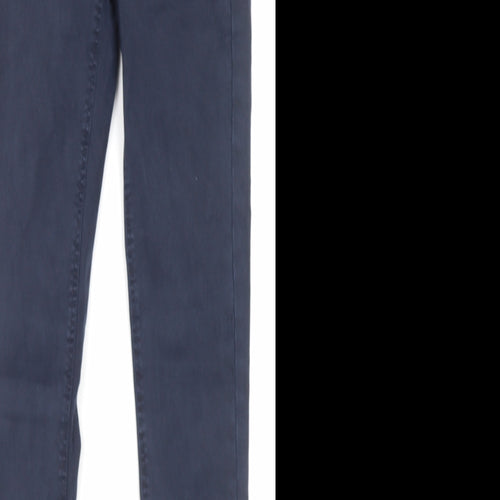 Zara Womens Blue Cotton Skinny Jeans Size 27 in L30 in Regular Zip - Pockets