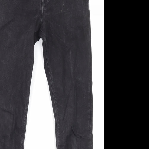 ASOS Mens Black Cotton Skinny Jeans Size 30 in L30 in Regular Zip - Pockets