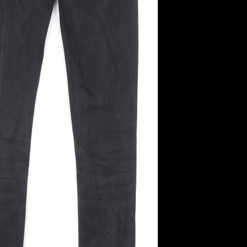 ASOS Mens Black Cotton Skinny Jeans Size 30 in L30 in Regular Zip - Pockets