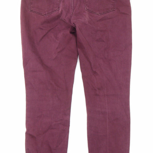 Gap Womens Purple Cotton Straight Jeans Size 28 in L28 in Regular Zip - Pockets
