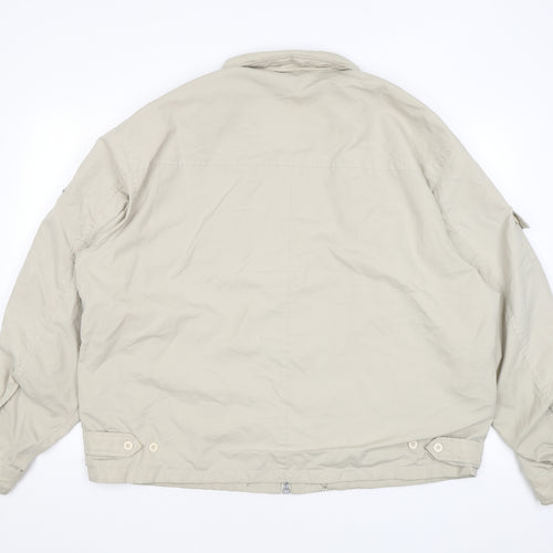 Scott & Fox Mens Beige Jacket Coat Size L Zip