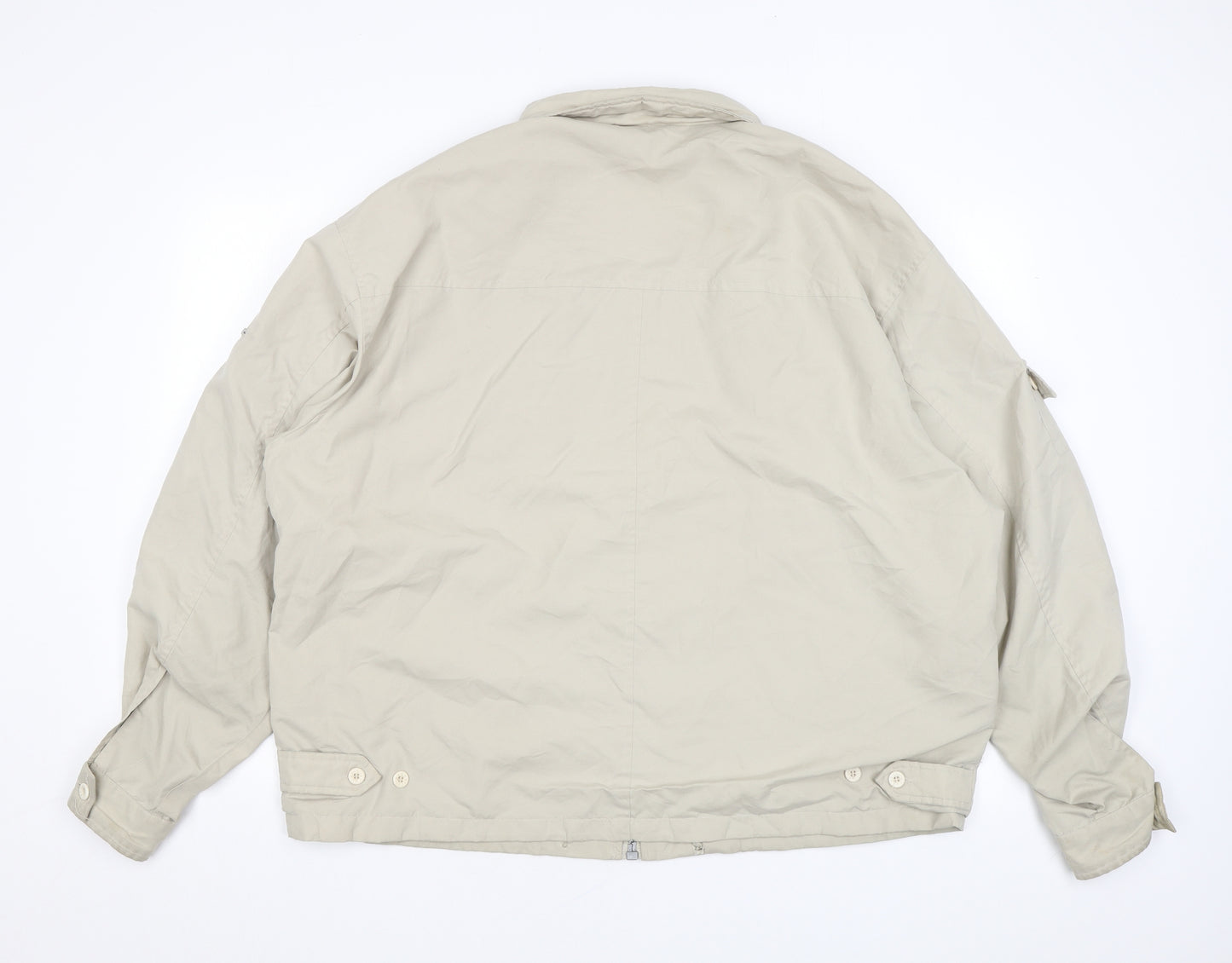 Scott & Fox Mens Beige Jacket Coat Size L Zip