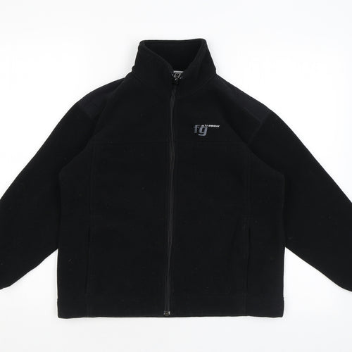 FG Activewear Boys Black Basic Jacket Jacket Size 8-9 Years Zip