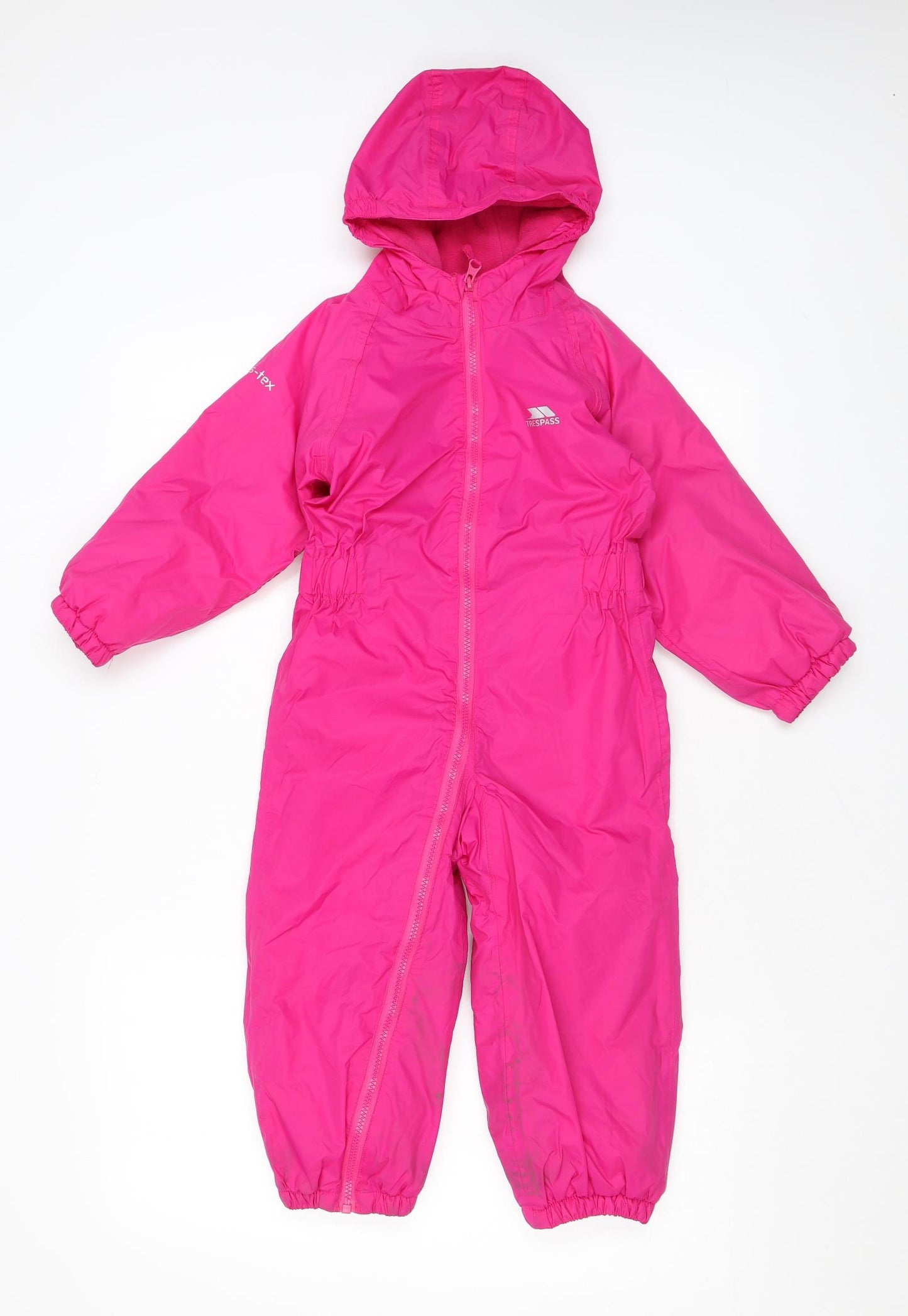 Trespass Girls Pink Ski Jacket Snowsuit Size 2-3 Years Zip