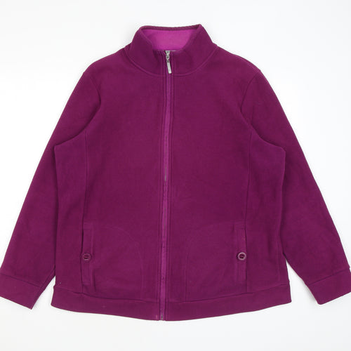 Maine Womens Purple Jacket Size 18 Zip