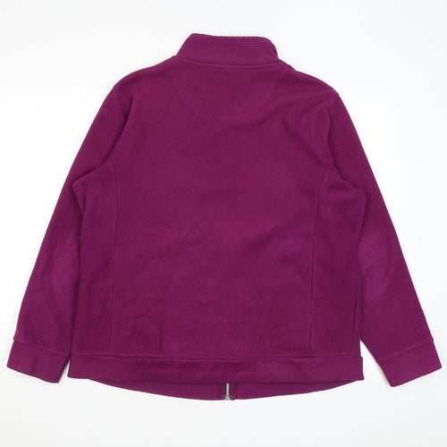 Maine Womens Purple Jacket Size 18 Zip
