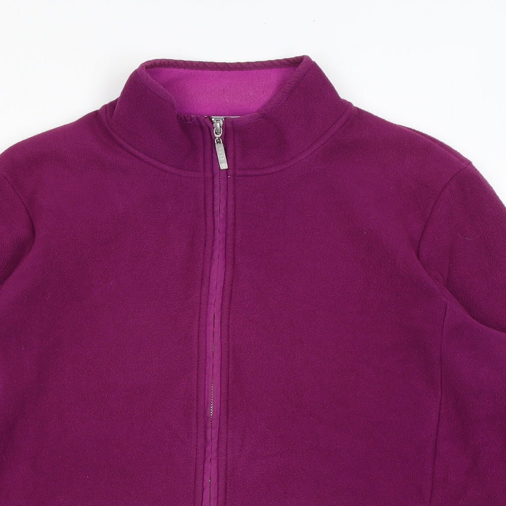 Maine Womens Purple Jacket Size 18 Zip