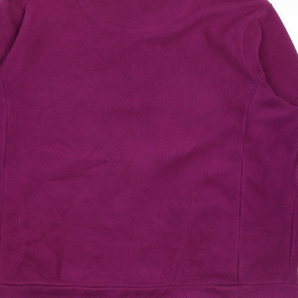 Maine Womens Purple Jacket Size 18 Zip
