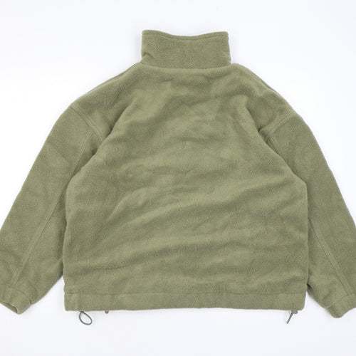 Active Womens Green Bomber Jacket Coat Size 14 Zip