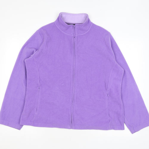 EWM Womens Purple Jacket Size L Zip