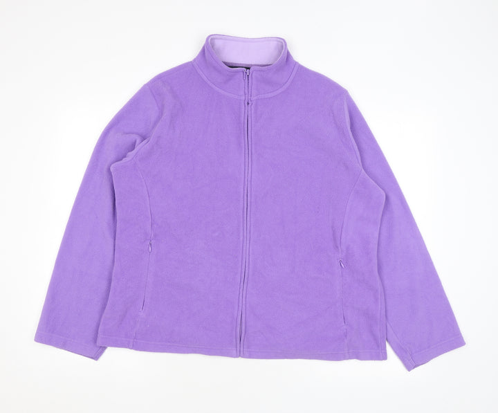 EWM Womens Purple Jacket Size L Zip