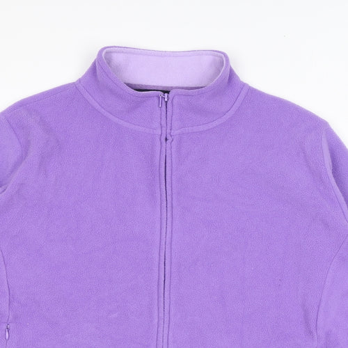 EWM Womens Purple Jacket Size L Zip