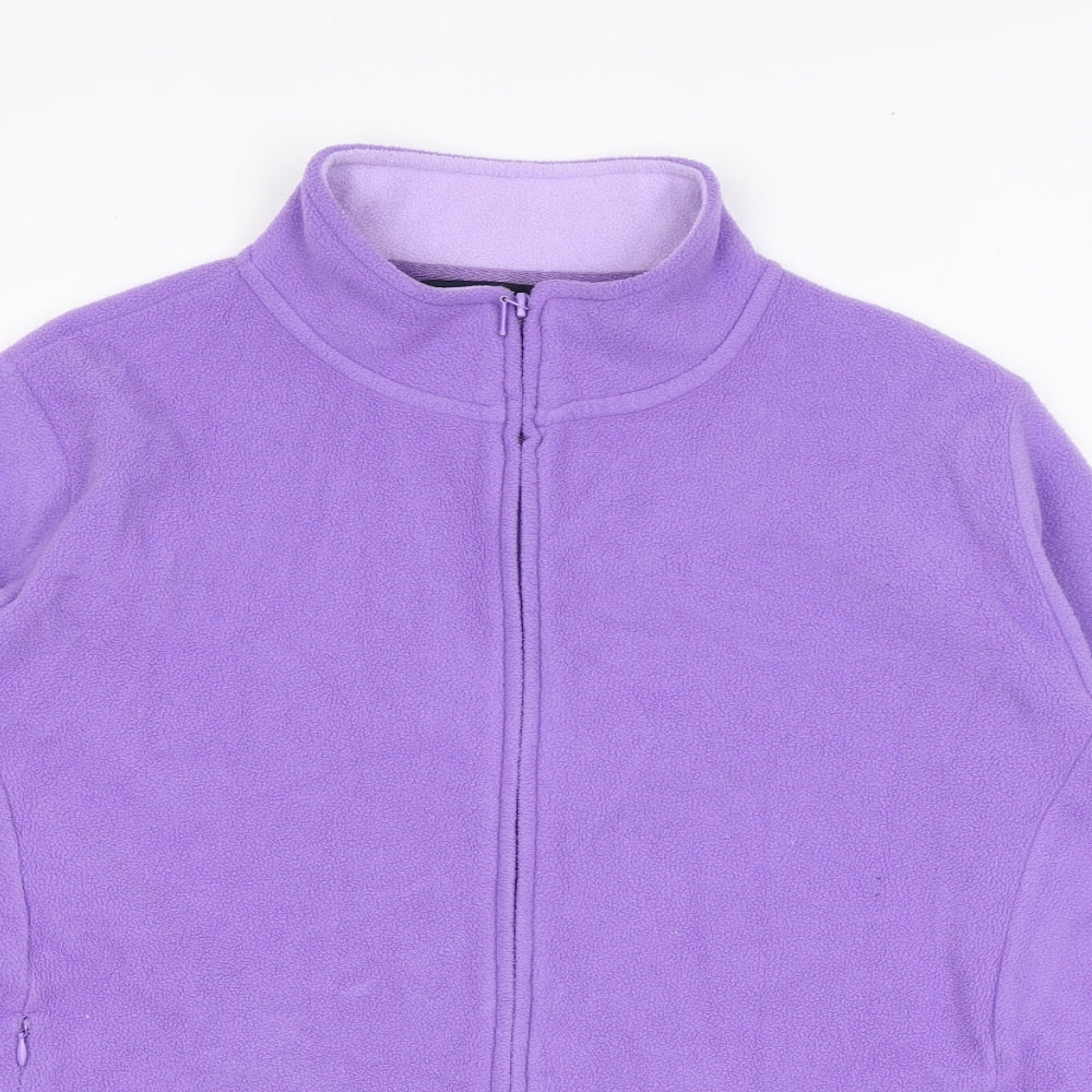 EWM Womens Purple Jacket Size L Zip