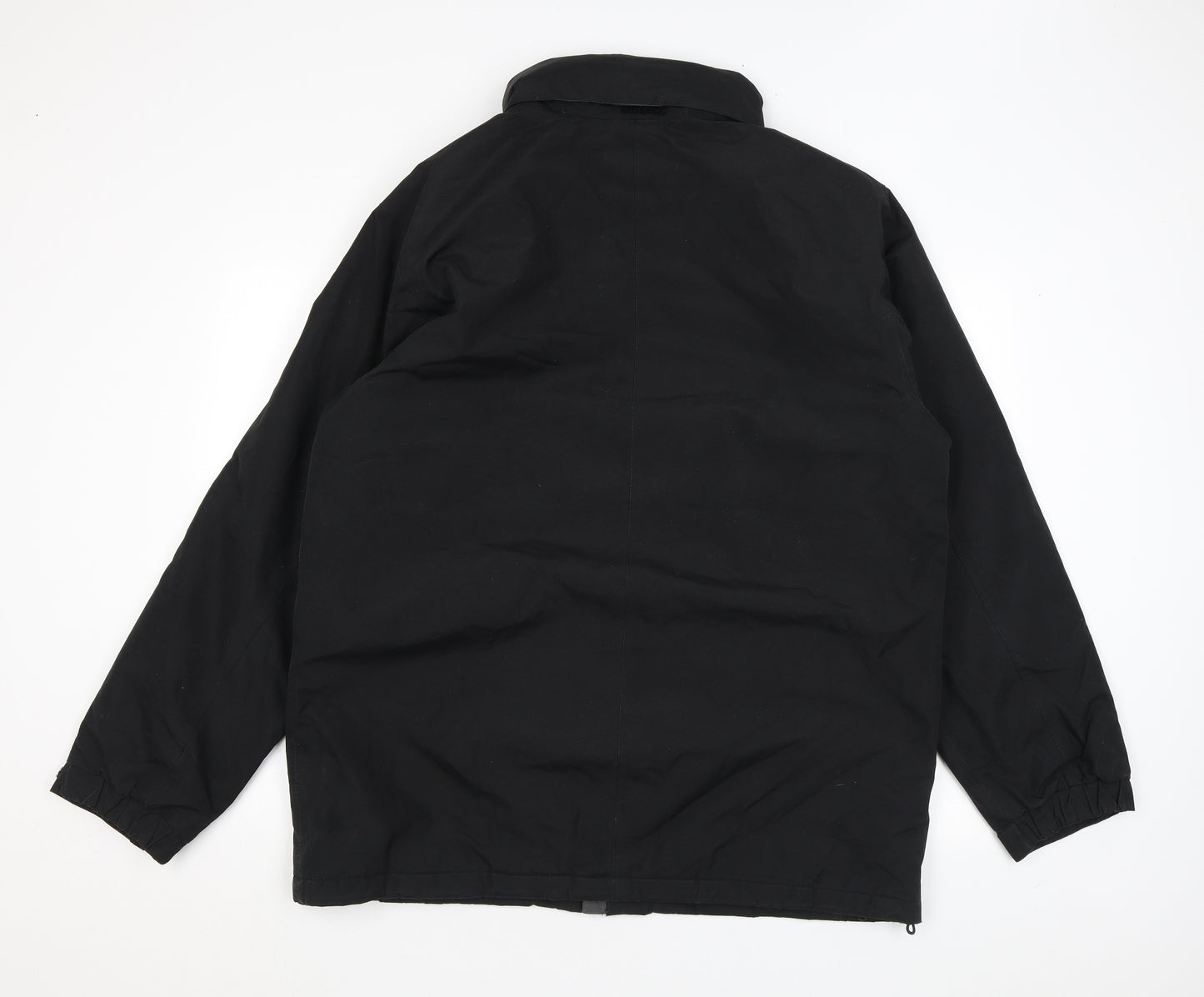 Regatta Mens Black Rain Coat Coat Size XL Zip