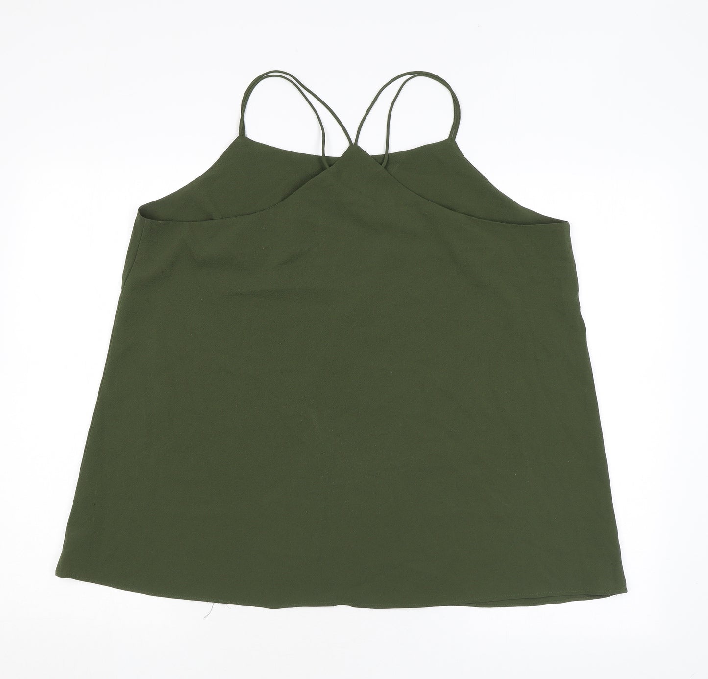 Quiz Womens Green Polyester Camisole Tank Size 18 Square Neck