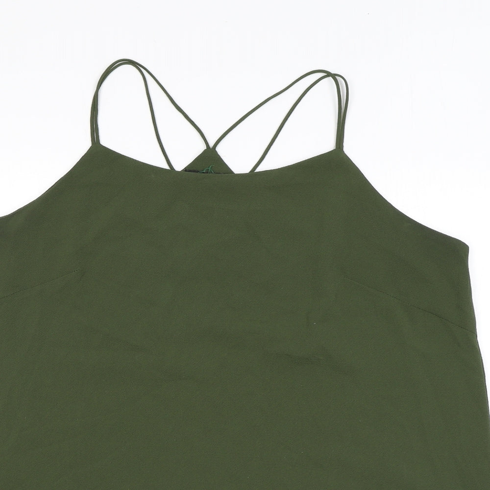 Quiz Womens Green Polyester Camisole Tank Size 18 Square Neck