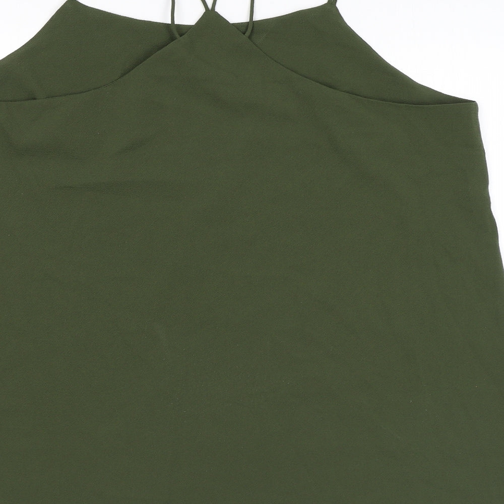 Quiz Womens Green Polyester Camisole Tank Size 18 Square Neck