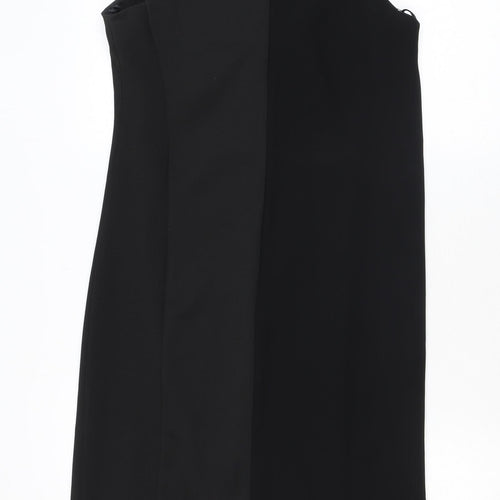 River Island Womens Black Polyester Bodycon Size 8 Round Neck Zip