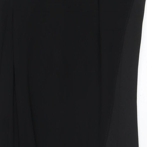 River Island Womens Black Polyester Bodycon Size 8 Round Neck Zip