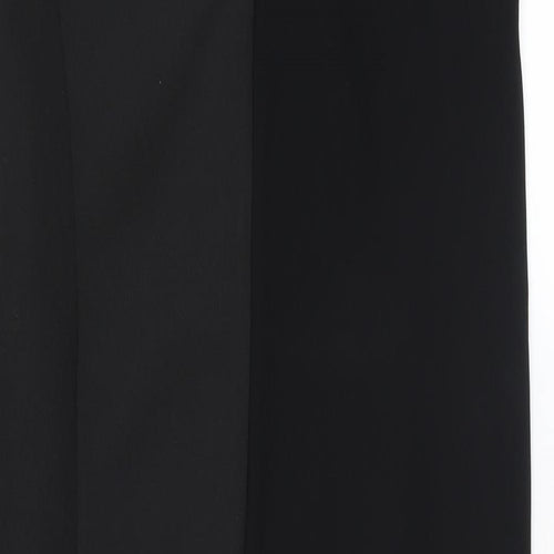 River Island Womens Black Polyester Bodycon Size 8 Round Neck Zip
