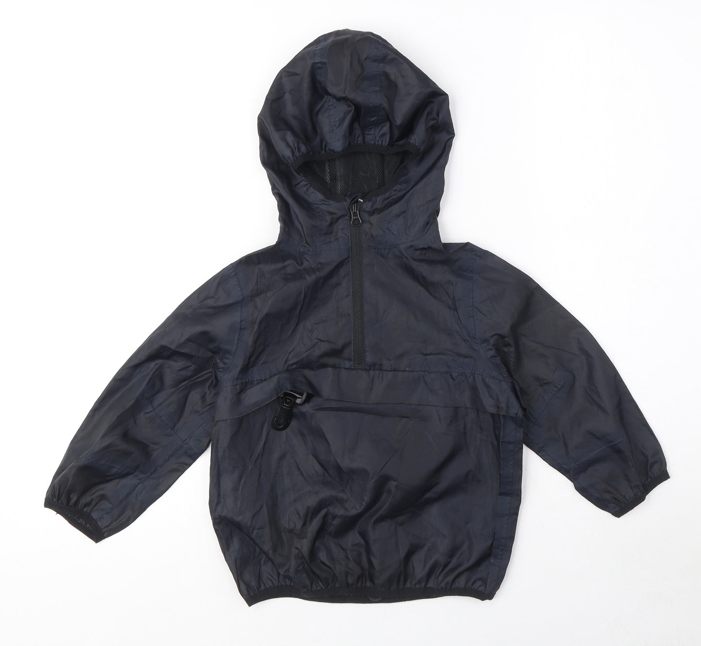 NEXT Boys Black Rain Coat Coat Size 3 Years Zip