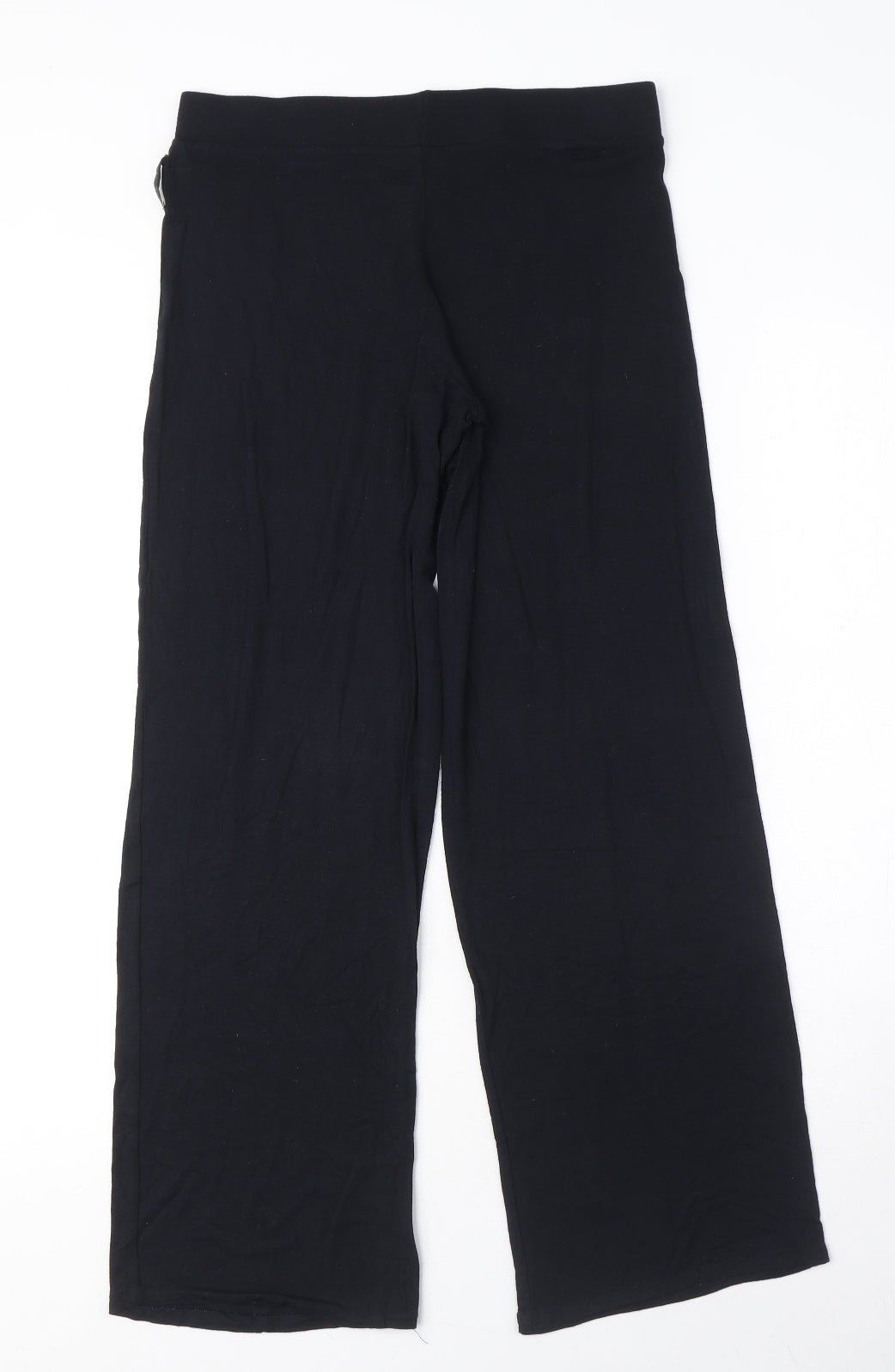Calvin Klein Womens Black Solid Modal Top Pyjama Pants Size S - Logo