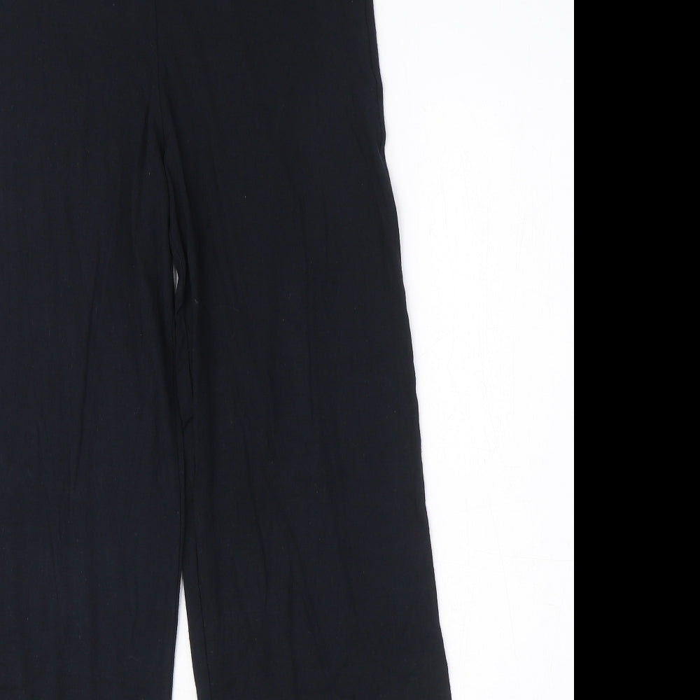 Calvin Klein Womens Black Solid Modal Top Pyjama Pants Size S - Logo