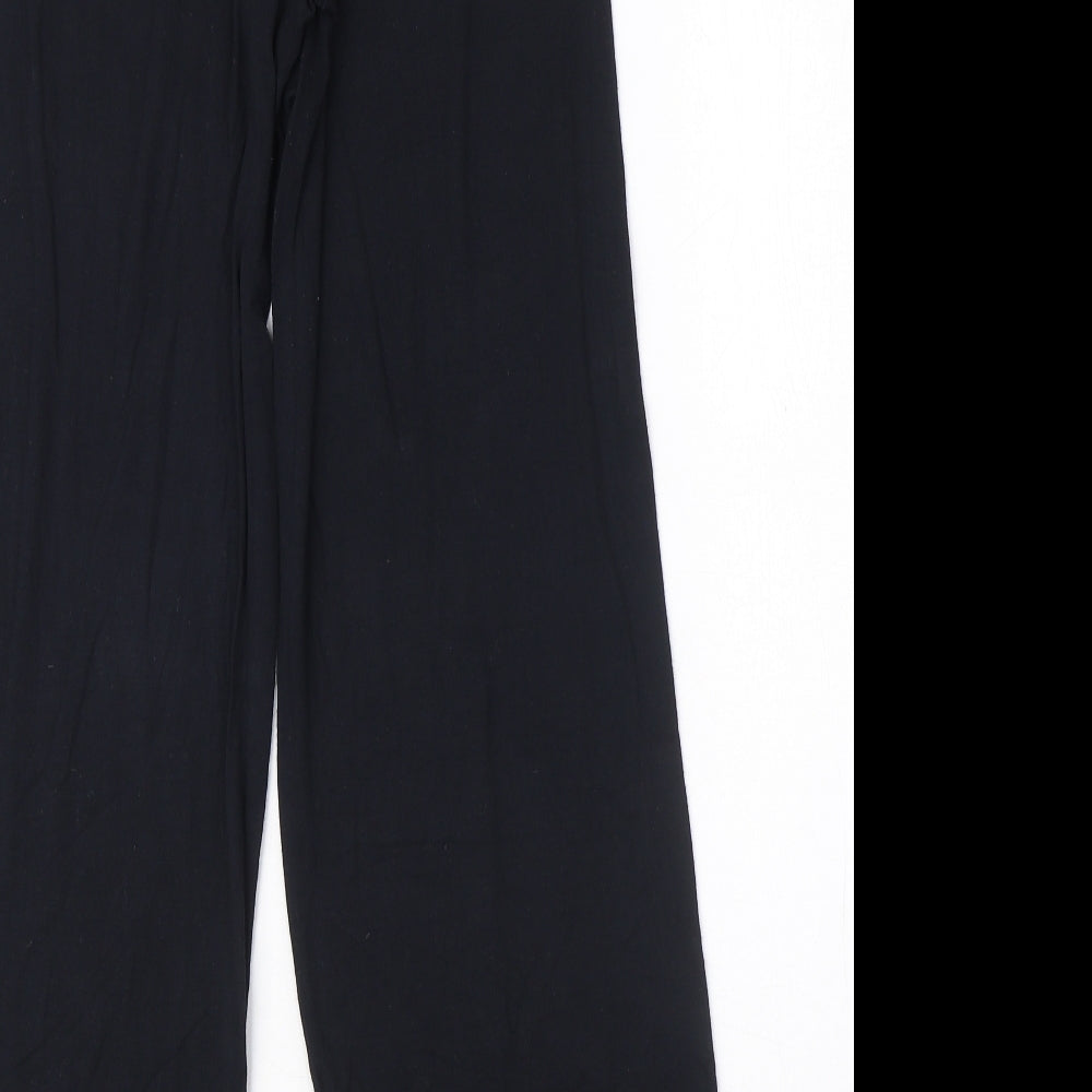 Calvin Klein Womens Black Solid Modal Top Pyjama Pants Size S - Logo
