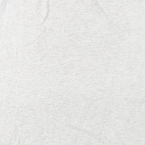 Minuet Womens Grey Viscose Basic T-Shirt Size 12 Square Neck