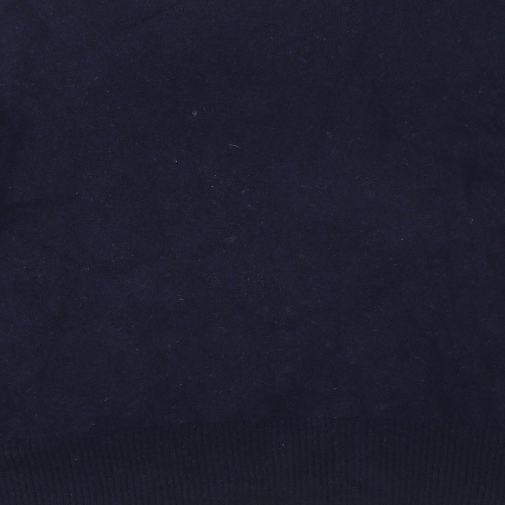 Jigsaw Womens Blue Round Neck Wool Pullover Jumper Size S - Creme de la creme