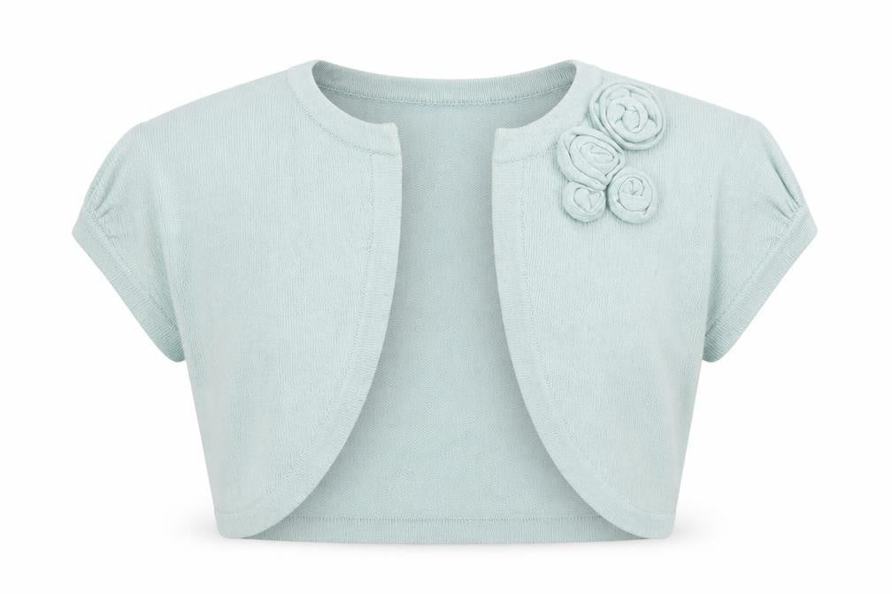 New Look Womens Blue Round Neck Nylon Cardigan Jumper Size 12 - Flowers